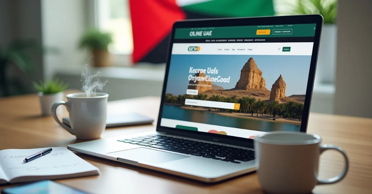 Image of online business setup in UAE guide.