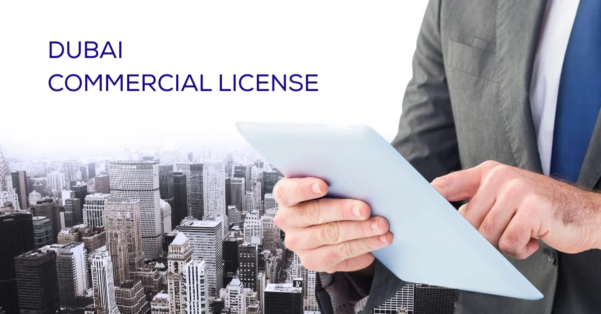 Image of Dubai Commercial License business setup view.