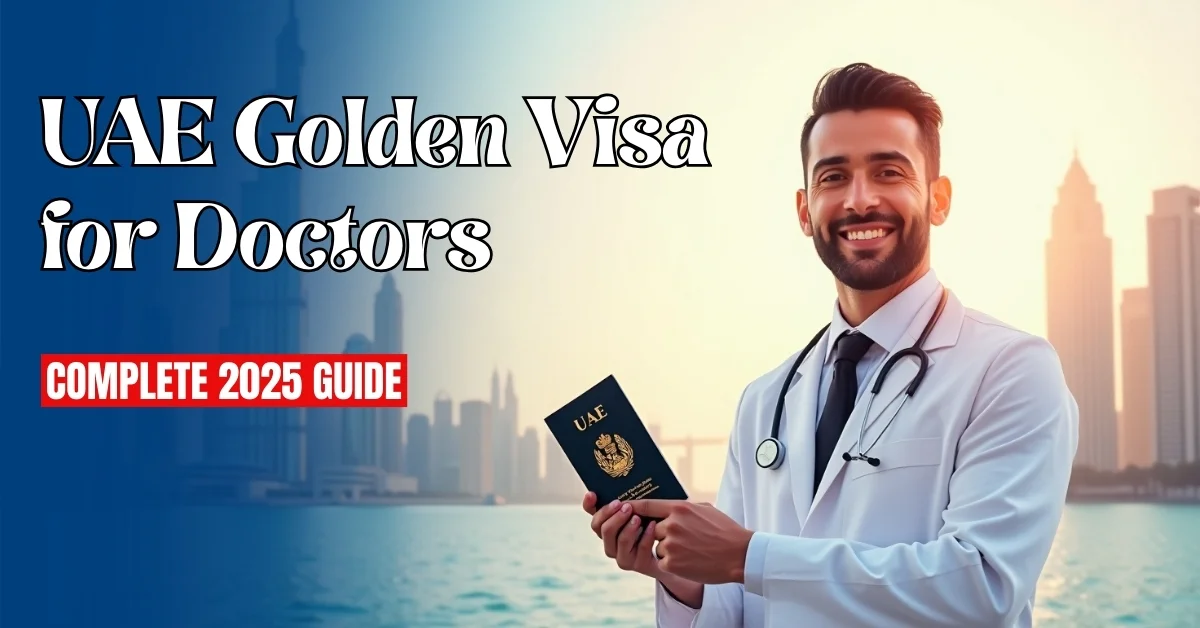 Image of UAE Golden Visa for Doctors 2025 – Dubai residency guide for medical professionals.