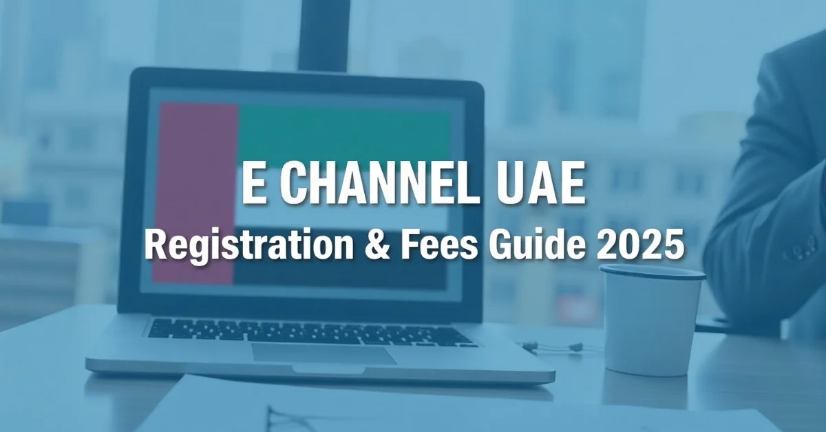 Image of E Channel UAE registration and fees guide 2025