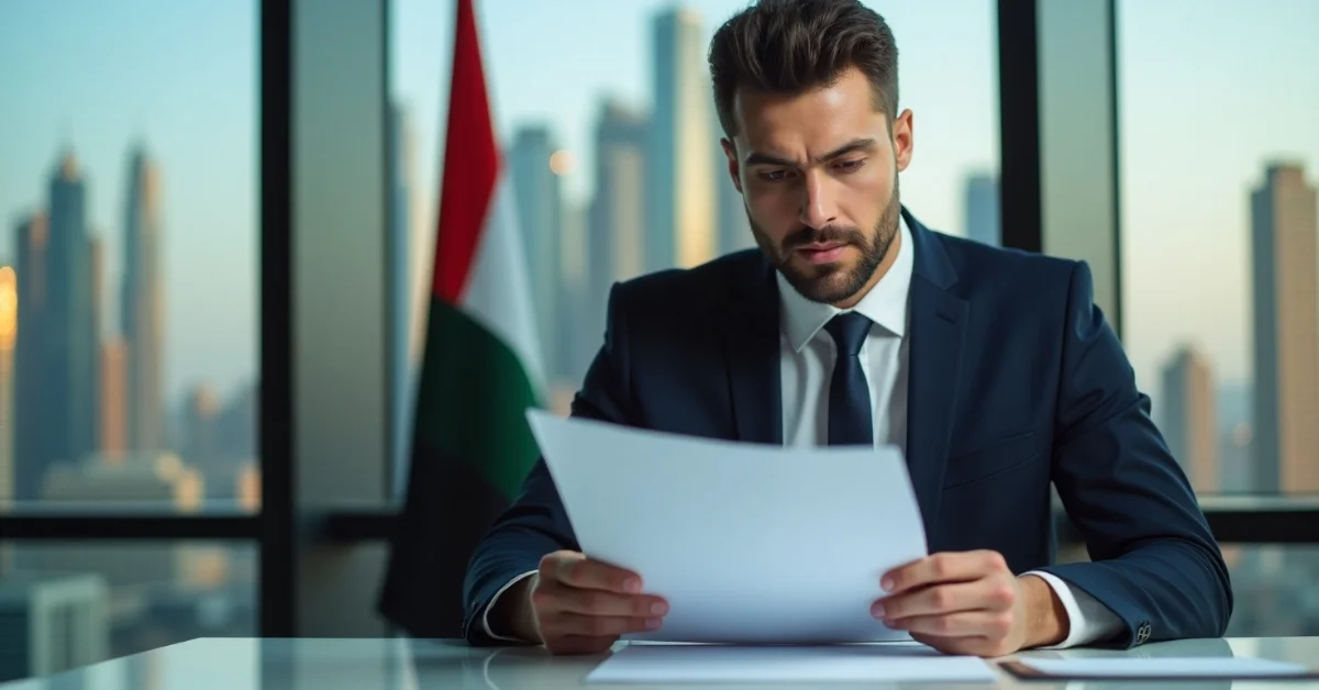 Image of businessman handling PRO services in Dubai