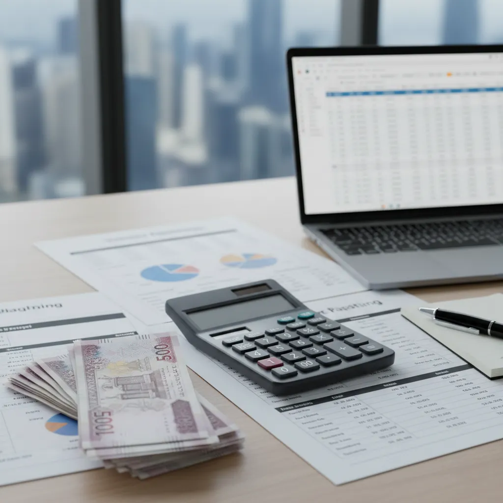 Cost estimation and financial planning for IT services free zone company in UAE.