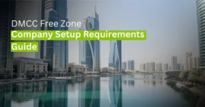 Modern DMCC Free Zone skyline in Jumeirah Lakes Towers Dubai.