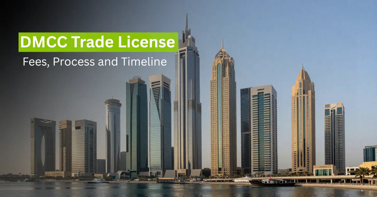 DMCC business district skyline in Jumeirah Lakes Towers Dubai.