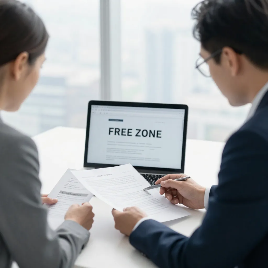 Business professionals selecting the right IT services free zone in UAE.