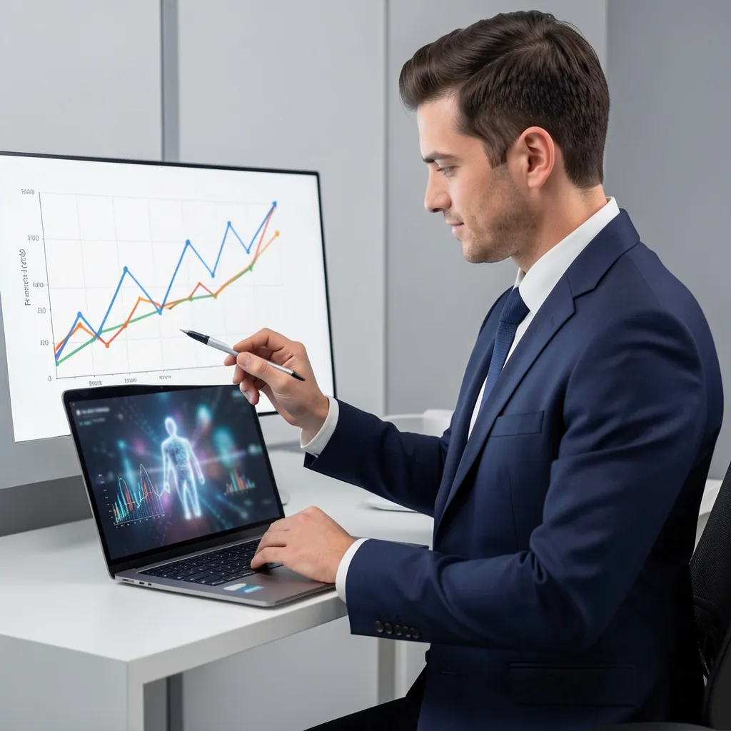 Investor assessing financial risks and volatility in AI startup investments.