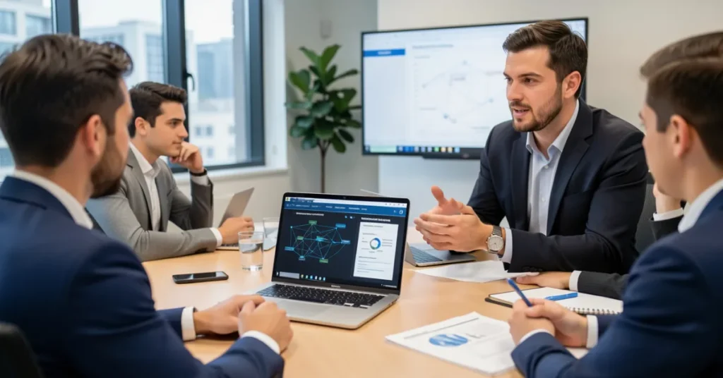 Compliance advisor explaining regulatory requirements for obtaining a Crypto License in Dubai