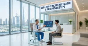 DHA Clinic License approved modern medical clinic setup in Dubai with professional healthcare environment