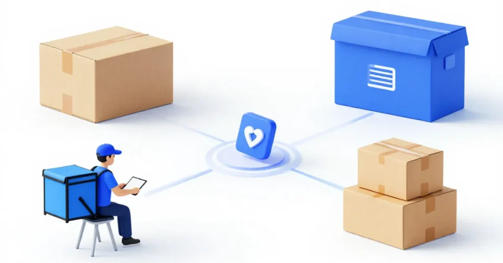 Delivery Business in Dubai categories including courier food and ecommerce delivery services