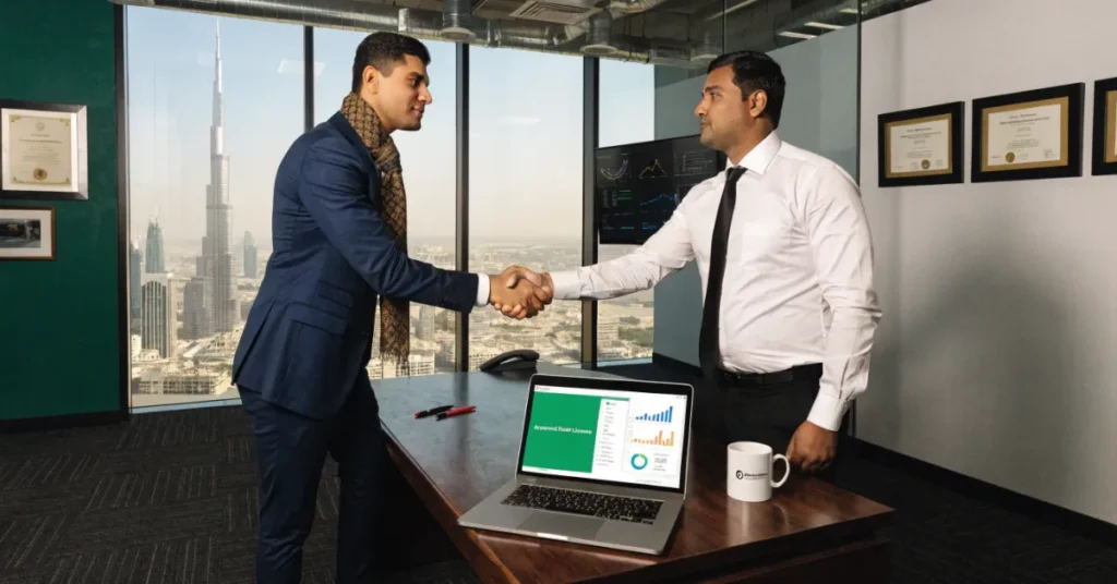 Dubai Business bank account opening and final licensing process for company setup in UAE