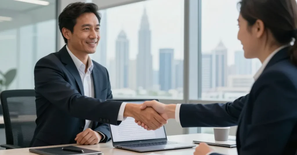 Entrepreneur receiving approval support through Dubai PRO Services during company formation process