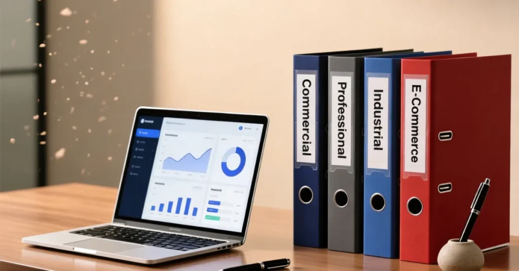 Trade License Dubai Company categories including commercial, professional, and industrial license types