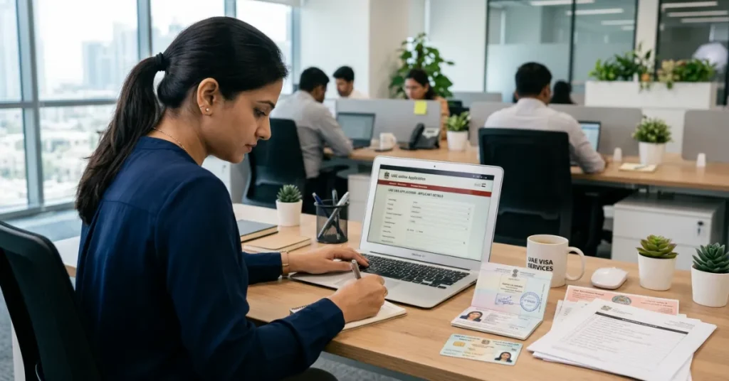 “Freelance Permit Dubai application process with documents visa steps and Emirates ID”