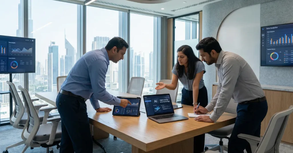 Tech professionals reviewing requirements for UAE Golden Visa rules and eligibility