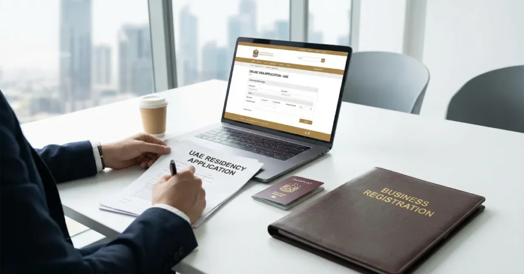 Golden Visa application process for entrepreneurs starting businesses in the UAE