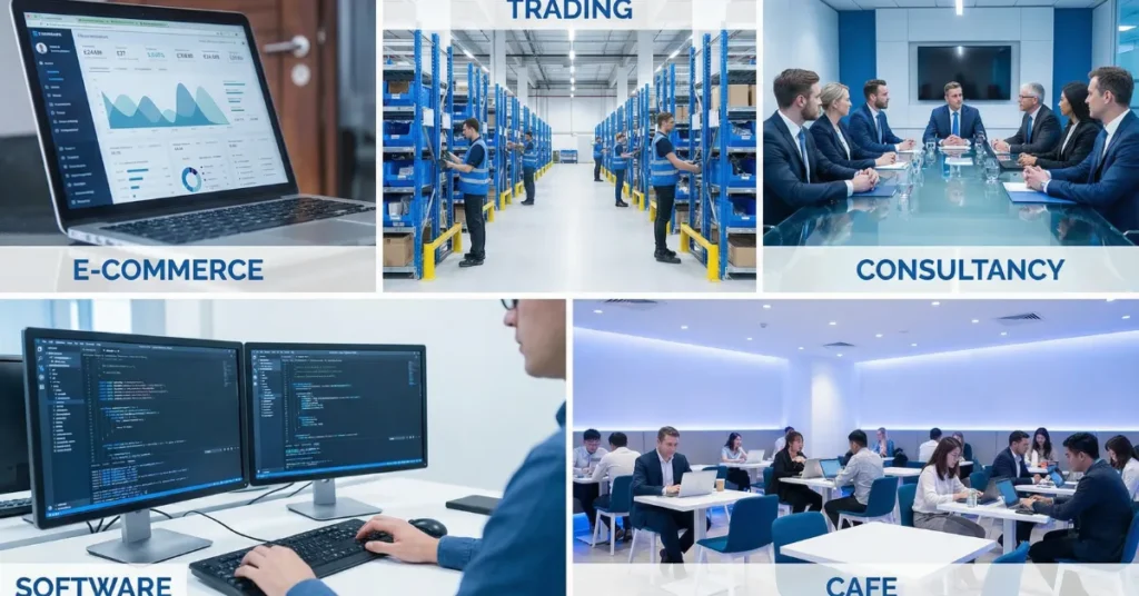 “Top Mainland Business Ideas in Dubai including trading, ecommerce, consultancy and tech startups”