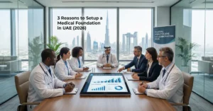 Medical Foundation in UAE healthcare professionals planning nonprofit medical initiatives in Dubai