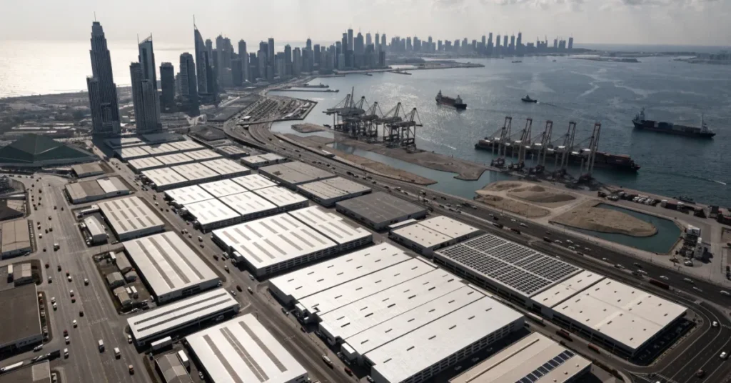 “Best locations to rent a warehouse in Dubai including industrial zones and logistics hubs”