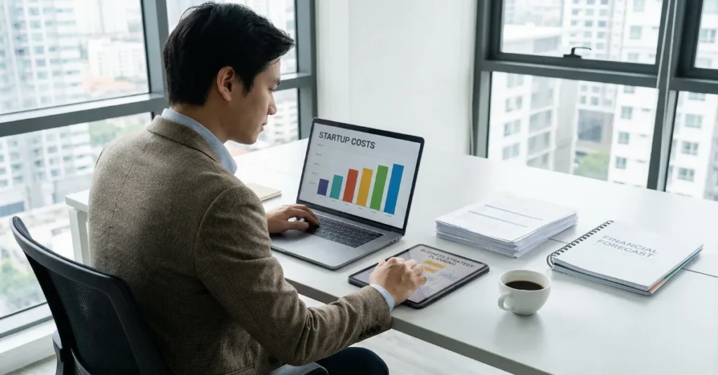 Planning Small Business Ideas with market research and startup strategy analysis