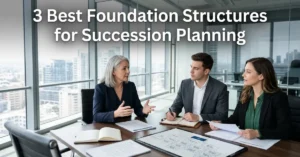 Corporate executives discussing leadership transition strategy for Succession Planning in a modern business environment