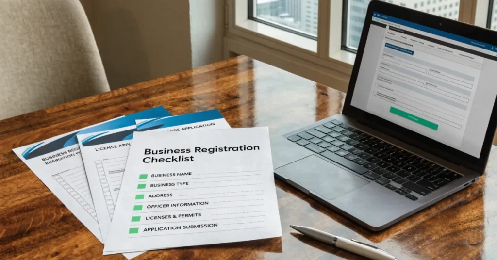 Training Institute in Dubai setup process showing business registration steps and licensing workflow