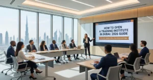 Training Institute in Dubai professional classroom setup with corporate training environment and modern learning space