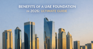 UAE Foundation structure concept showing asset protection and wealth planning in Dubai financial district