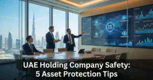 UAE Holding Company structure managing subsidiaries and protecting corporate assets