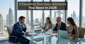 Business Advisers discussing financial, legal, and strategy planning for business growth in 2026