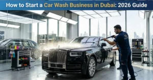 Car Wash Business in Dubai luxury car cleaning service in modern facility