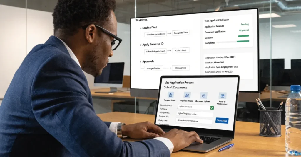 Change Visa Status step by step process inside UAE with documents and approvals