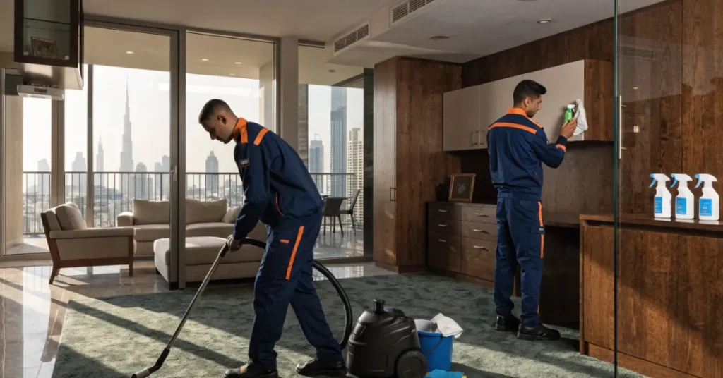Cleaning Company in Dubai professional team providing residential and commercial cleaning services