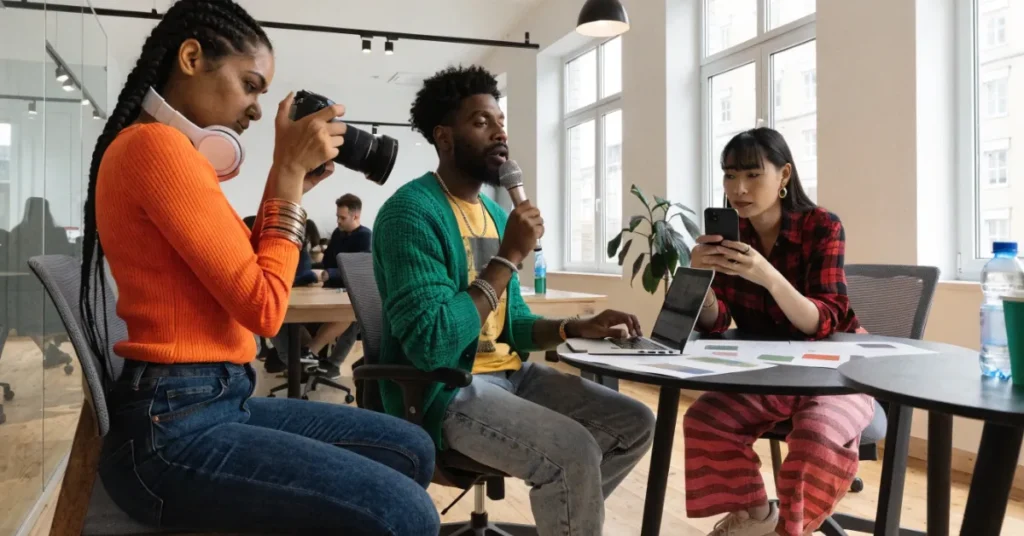 Content Creation License professionals like influencers, vloggers, and photographers working in digital media industry