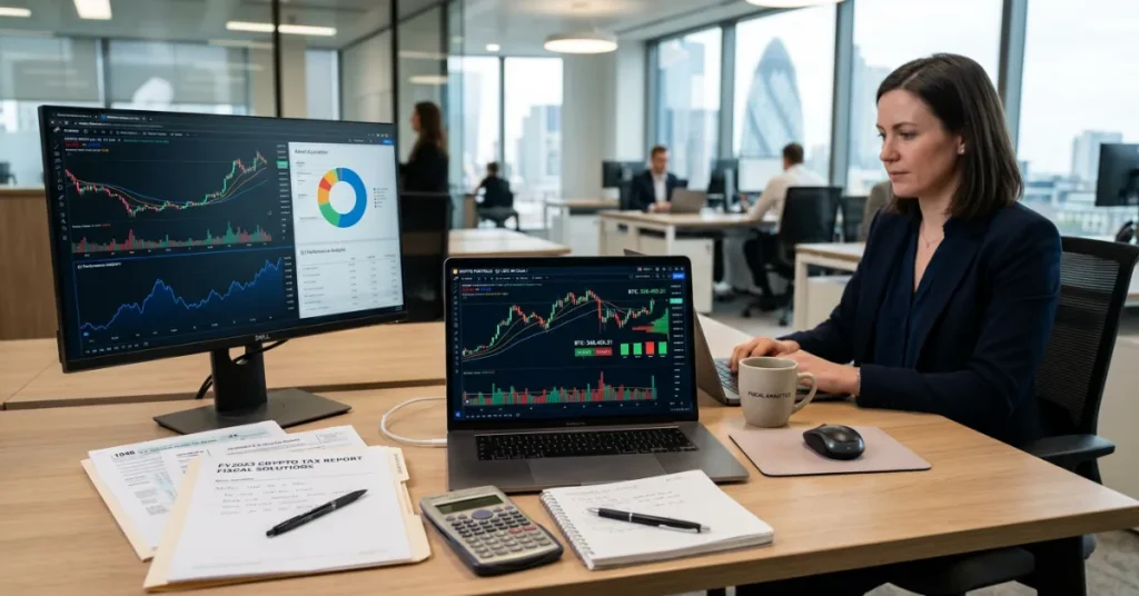 Corporate tax calculation for Cryptocurrency Taxes in Dubai with financial analysis and crypto data
