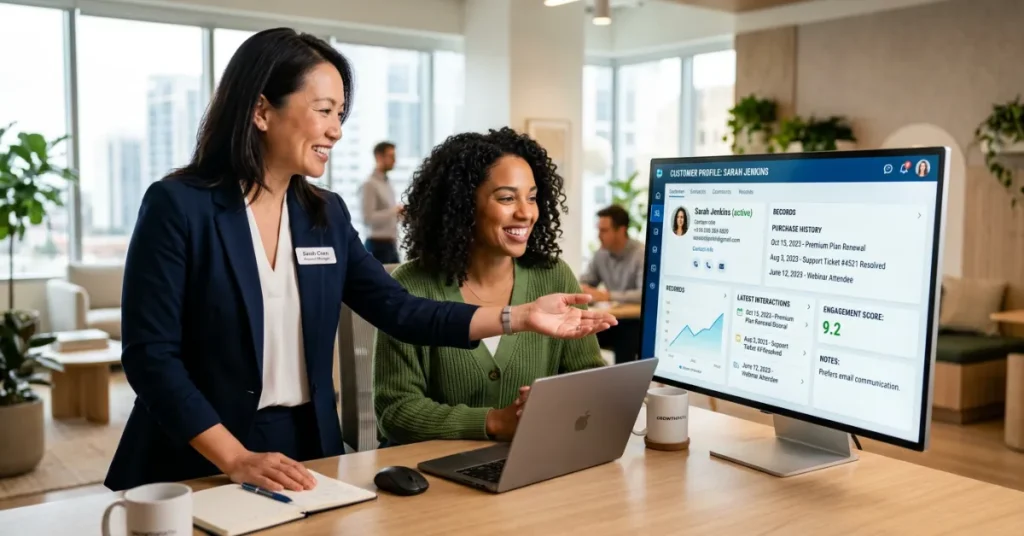 Excellent Customer Service through personalized customer interaction using CRM system