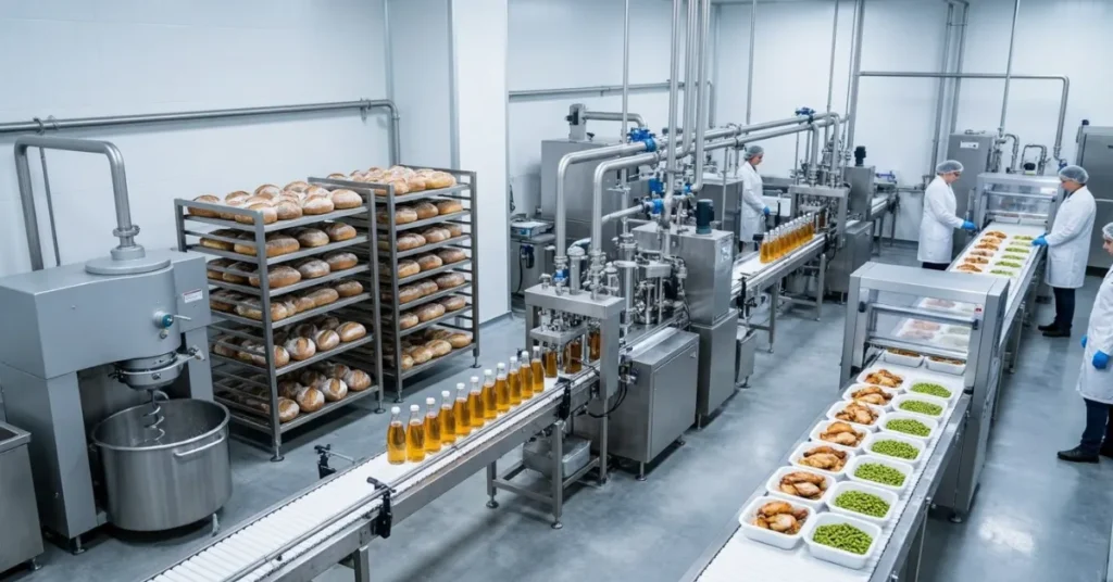 Food Production License UAE types – bakery, beverage, and packaged food production processes