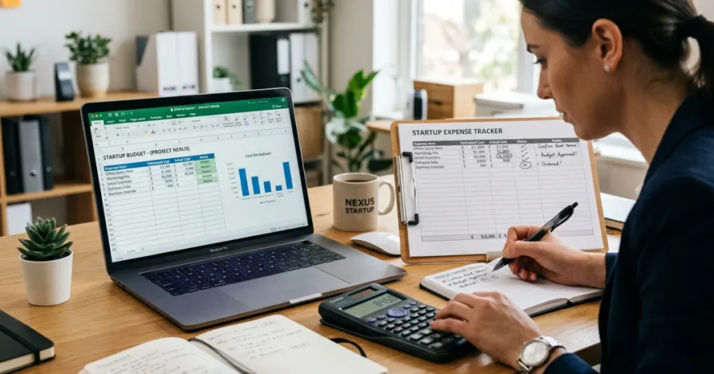 Laundry Business in Dubai cost estimation and budgeting planning with financial documents and calculator