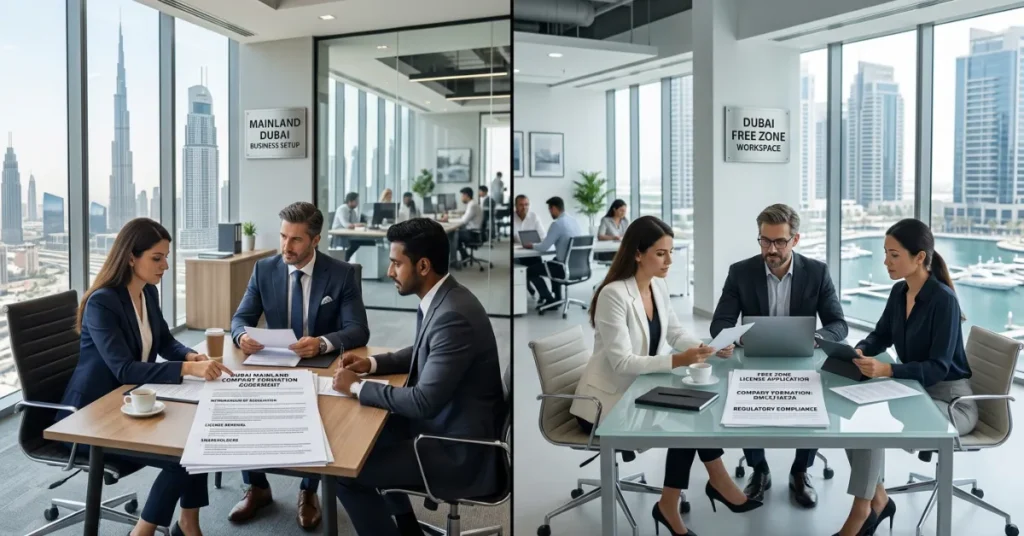 Legal Consultancy License UAE – mainland vs free zone business setup comparison for legal consultants