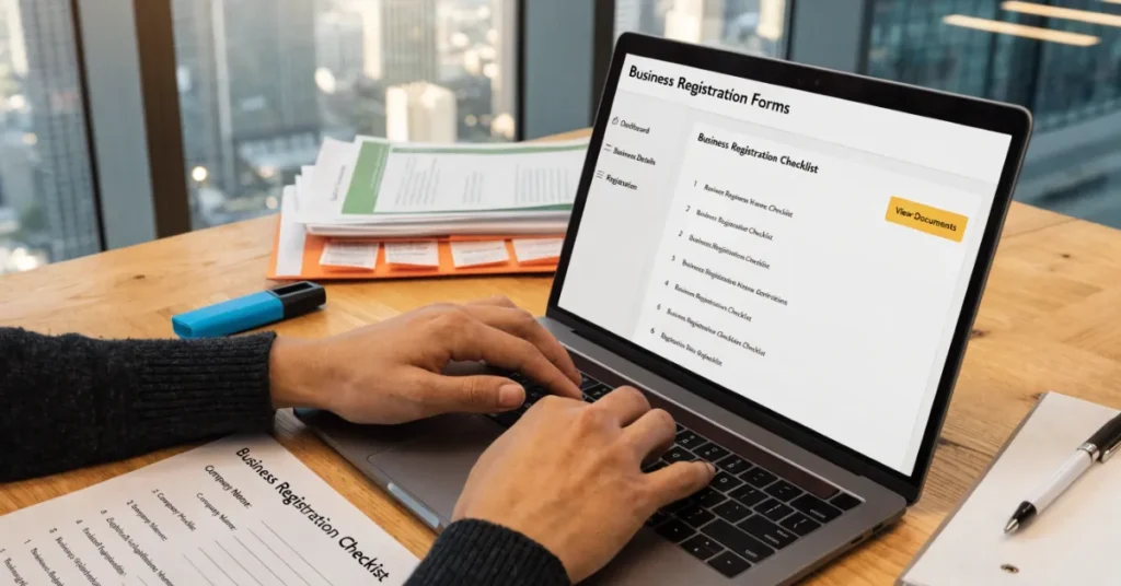 Step-by-step Low-Cost Business Setup process in Dubai with digital registration and business planning workflow