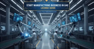 Manufacturing Business in UAE modern factory with advanced production line and automation