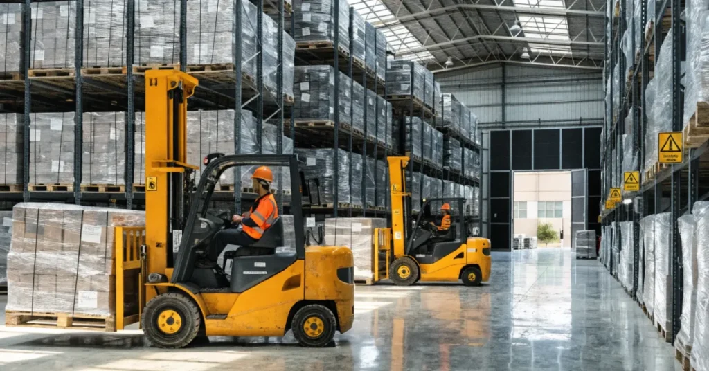 Manufacturing License UAE warehouse and logistics facility for furniture storage and distribution