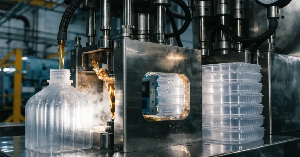 Plastic Products License UAE injection molding process for plastic bottle and container manufacturing