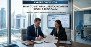 Set Up a UAE Foundation in ADGM and DIFC with legal documents, wealth planning consultation, and financial district corporate background