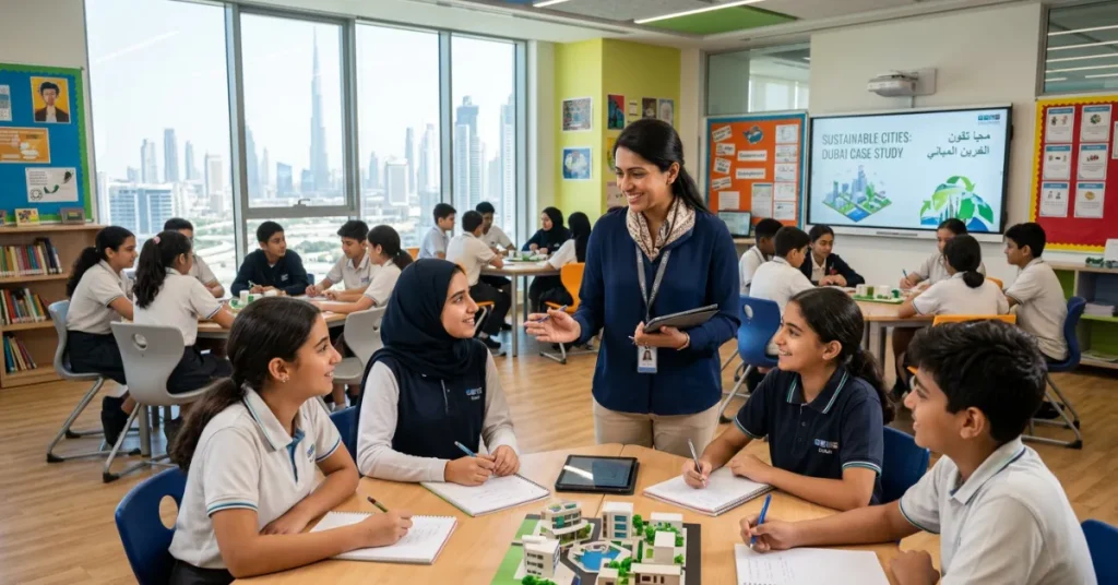 Teaching License in Dubai benefits shown through professional teaching environment in classroom