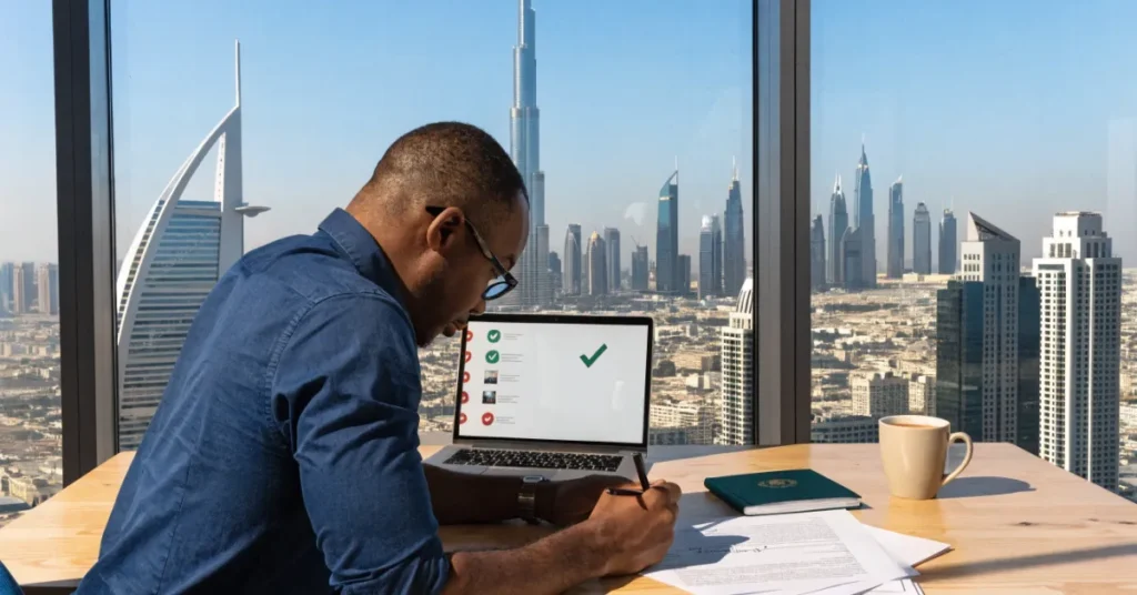 Step by step process for Travel Agency License setup in Dubai business registration concept