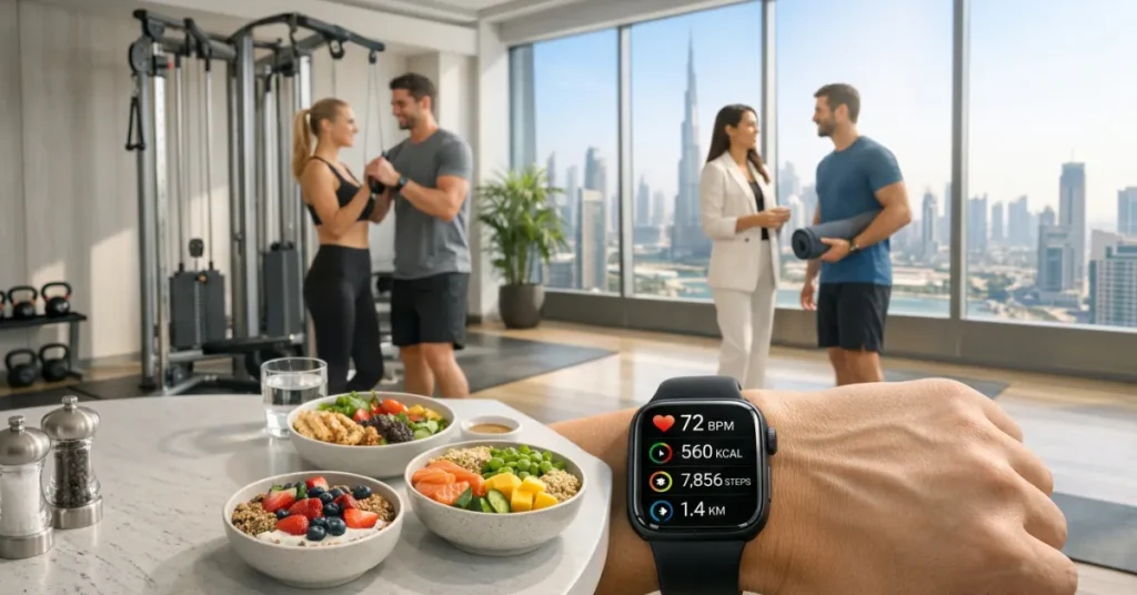 UAE Consumer Trends wellness and lifestyle image showing fitness, healthy living, and consumer health preferences