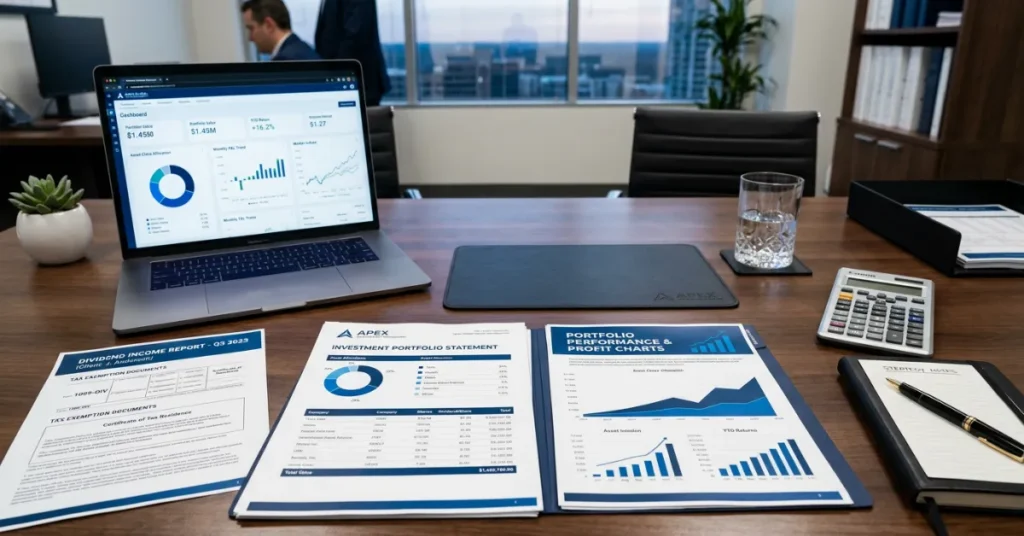 UAE Holding Company image showing tax free dividends profits and financial growth reports