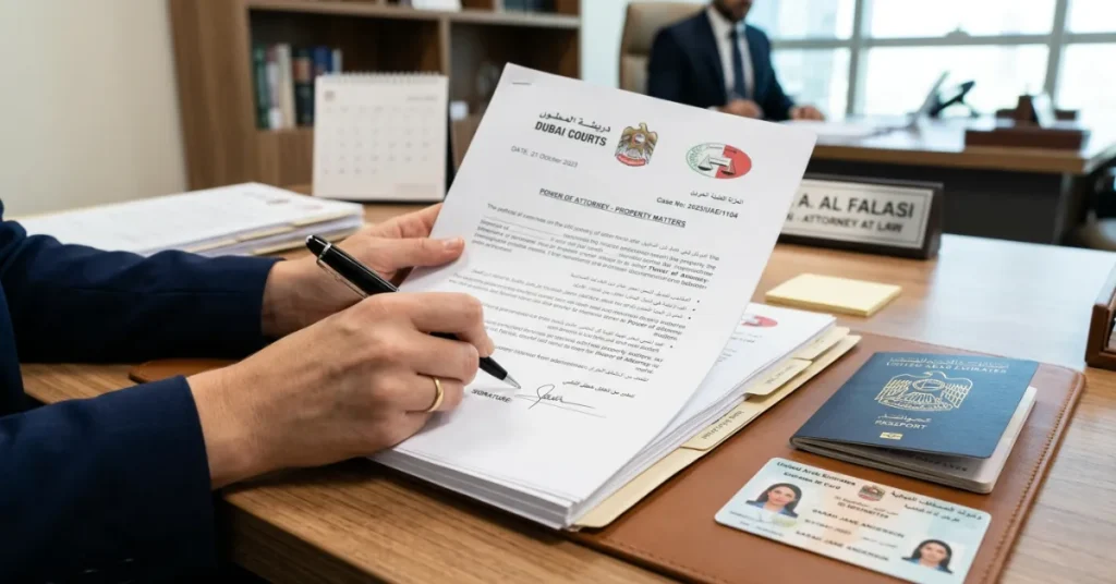 Will Registration in the UAE process with signing legal documents and required paperwork