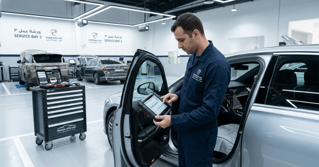 Vehicle maintenance services under Auto Repair License UAE for modern automotive workshops