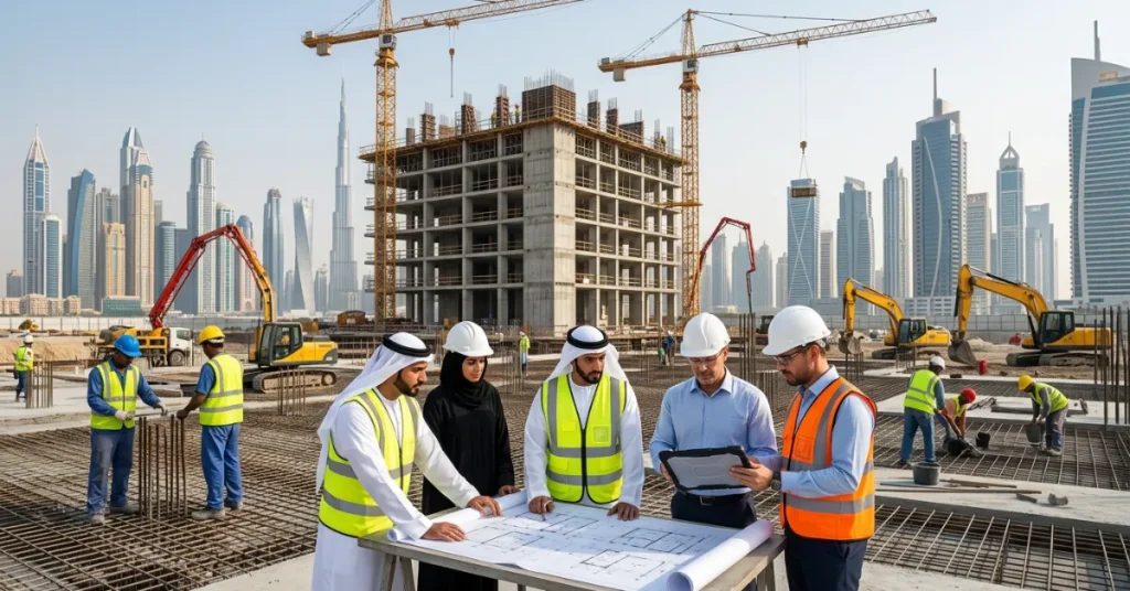 Contracting License UAE covering residential construction, commercial projects, and contracting operations